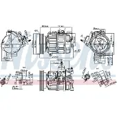 Nissens Kompressori, ilmastointilaite 89463