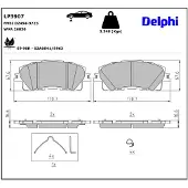 Delphi Jarrupalasarja (4kpl), levyjarru LP3907