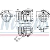 Denso Kompressori, ilmastointilaite DCP50033