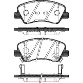 REMSA Jarrupalat Etu, 1488.02 - Kia - Rio, Stonic, Soul. Hyundai - I20, Accent, Bayon