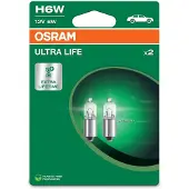 Ams-OSRAM Polttimo H6W Ultra Life (2 kpl)