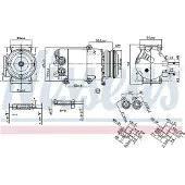 Nissens Kompressori, ilmastointilaite 890216