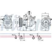 Nissens Kompressori, ilmastointilaite 89399