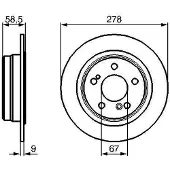 Bosch Jarrulevy (1kpl) 0 986 478 565