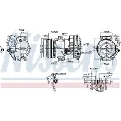 Nissens Kompressori, ilmastointilaite 890266