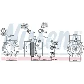 Nissens Kompressori, ilmastointilaite 890682