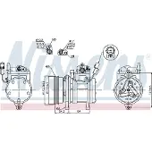 Nissens Kompressori, ilmastointilaite KLIMA NIS 89255