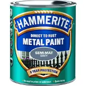 Hammerite Metallimaali Vasaralakka harmaa puolihimmeä 750 ml