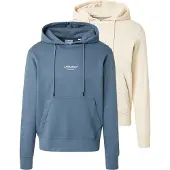 Jack & Jones Collegepaita 'JJESOHO' kerma / safiiri / musta / valkoinen