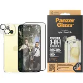 PanzerGlass 3-in-1 Bundle iPhone 15 Plus, Apple, Apple - iPhone 15 Plus, Asennus kuivana, Iskunkestävä, Läpinäkyvä, 1 kpl (B1174+2811)