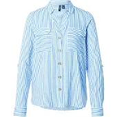 Vero Moda Pusero 'VMBumpy' taivaansininen / valkoinen