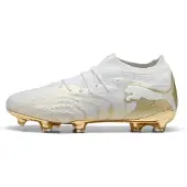 Puma Future 9 Ultimate Fg White Gold - Valkoinen/kulta/musta - Nurmi (Fg), koko 43