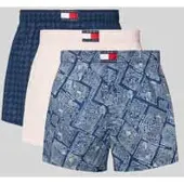 Tommy Hilfiger 3P Woven Boxer Print - Navy - S