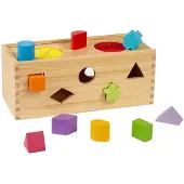 Bigjigs Wooden Mystery box Shape sorter 10 pcs.
