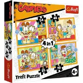 Trefl GARFIELD Palapelisetti, 4 kpl