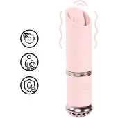 Loveline Mini-vibraattori Luxe, 10 toimintoa, ladattava, vaaleanpunainen