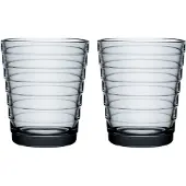 Iittala Aino Aalto juomalasi 22 cl, harmaa, 2 kpl