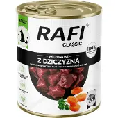 Rafi 24x800g Dog Classic riista koiran märkäruoka