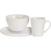Excellent houseware Astiasarja, valkoinen, 6 kpl.