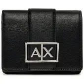 Armani Exchange for woman. XW000360AF12039UC001 Small Wallet Asv black (OSFA), Casual, Polyester