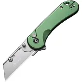 CIVIVI Elementum Utility C23039B-3 Green Aluminum, Stonewashed Blade Holder, Plain 6Cr Blade utility pocket knife