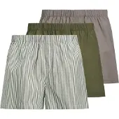 Jack & Jones Bokserishortsit 'Milano' taupe / oliivi / tummanvihreä