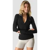 ICANIWILL Define seamless 1/2 zip Black