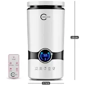 Carruzzo Moderni ilmankostutinpakkaus LCD-näytöllä ja aromaterapialla