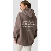 ICANIWILL Everyday Relaxed Hoodie Print Warm Grey