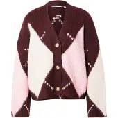 Noella Neuletakki ' N-Laiana Knit Cardigan ' viininpunainen