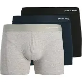 Jack & Jones Bokserishortsit 'JACGabriel' laivastonsininen / meleerattu harmaa / musta