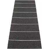 Pappelina Lea matto Black/Misty Mint/Vanilla 70 x 225 cm