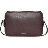 Calvin Klein Foil Logo Elongated Camera Bag - Brown - ONE SIZE