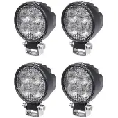 Purelux Työvalo Terrain Black Mini Round - 7 cm / 12W / Leveä, 4 kpl