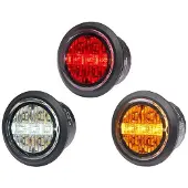 Purelux Varoitusvalo / Tasovilkku Spectre 7X - 12/24V / 2W / 32 mm, 7AX (Oranssi)