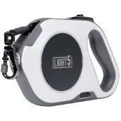 LIGHT5 Talutushihna Doggo Led Leash, 5 m, Valkoinen