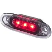 Purelux Huomiovalo / Äärivalo Side Marker Dark - 12/24V / 79 mm, Punainen