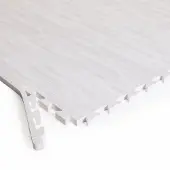 Dinox Palamatto Wood Pattern, 100 x 100 x 2 cm, Valkoinen