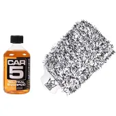 CAR5 Autoshampoo Shampoo - Neutraali, 500 ml + KC Premium Wash Mitt