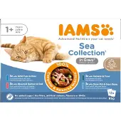 IAMS - Cat Delights Gravy Multipack Sea 12x85g (Kissan herkut) - Kissat - Kissanruoka - Märkäruoka