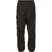 Vaude Bike Men's Fluid Full-zip Pants II, sadehousut, musta