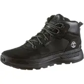 Timberland for man. TB0A1ZPU0151 Field Trekker Mid Lace Up black leather sneakers (44), Flat, Laces, Casual