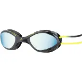 Zoggs Tiger Titanium Mirrored Goggle Black/Yellow/Mirror Lime Uimalasit Regular