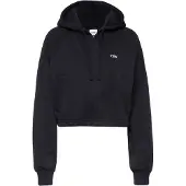 ICANIWILL Everyday Cropped Zipper Hoodie Black