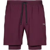 ICANIWILL Workout 2-in-1 Shorts Dark Mahogany