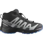 Salomon Junior's XA Pro V8 Mid Waterproof Black/monument/french Blue Retkeilykengät 35
