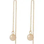 Sno of sweden Bennet Chain Ear Plain G-Onesize - Gold - ONE SIZE