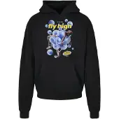 Mister tee Collegepaita 'Psychadellic' kuninkaallisen sininen / keltainen / musta / valkoinen