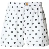 Carhartt WIP Cotton Bokserit heart print / white / black Koko M