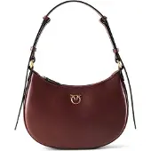 Pinko Half Moon Olkalaukku Nahka 26 cm Punainen